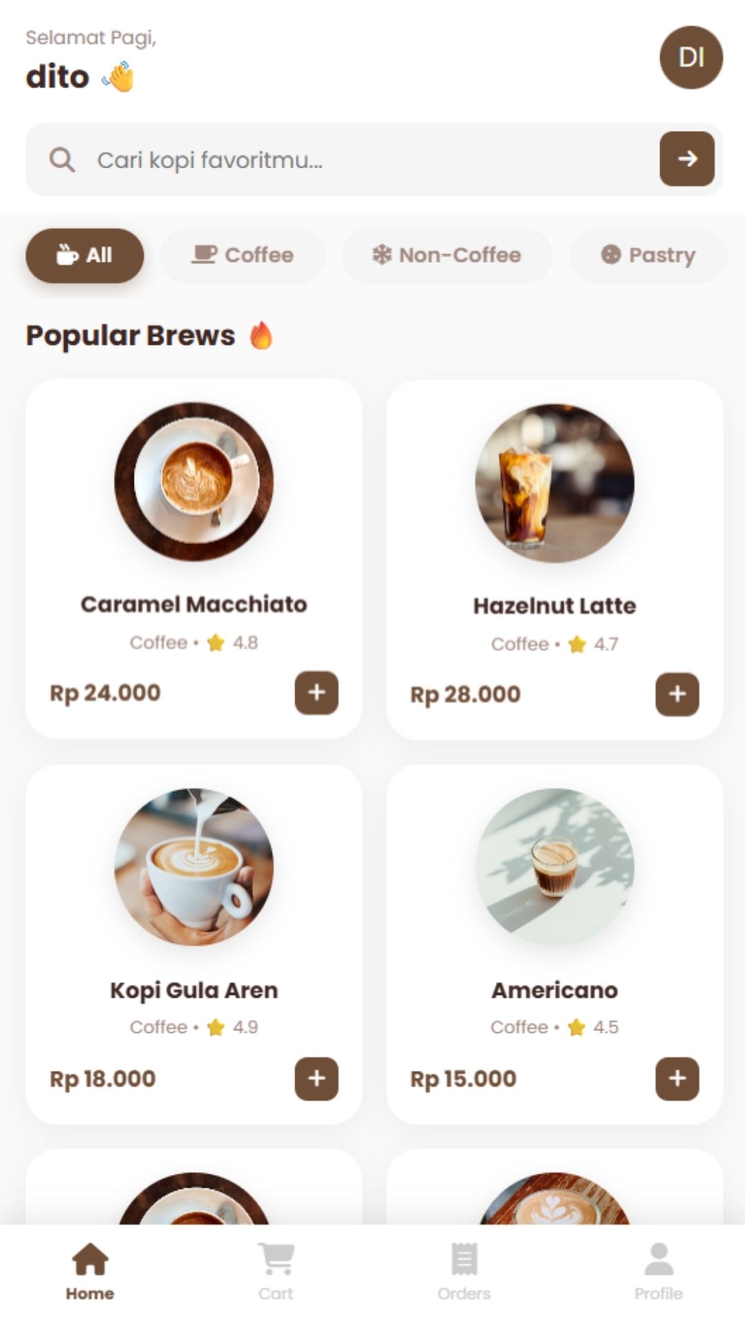 BrewBuddy UI Design