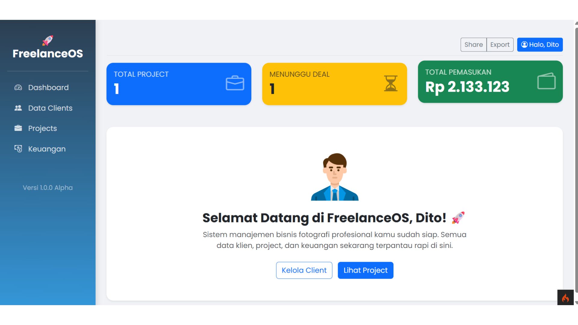 Freelance OS Dashboard