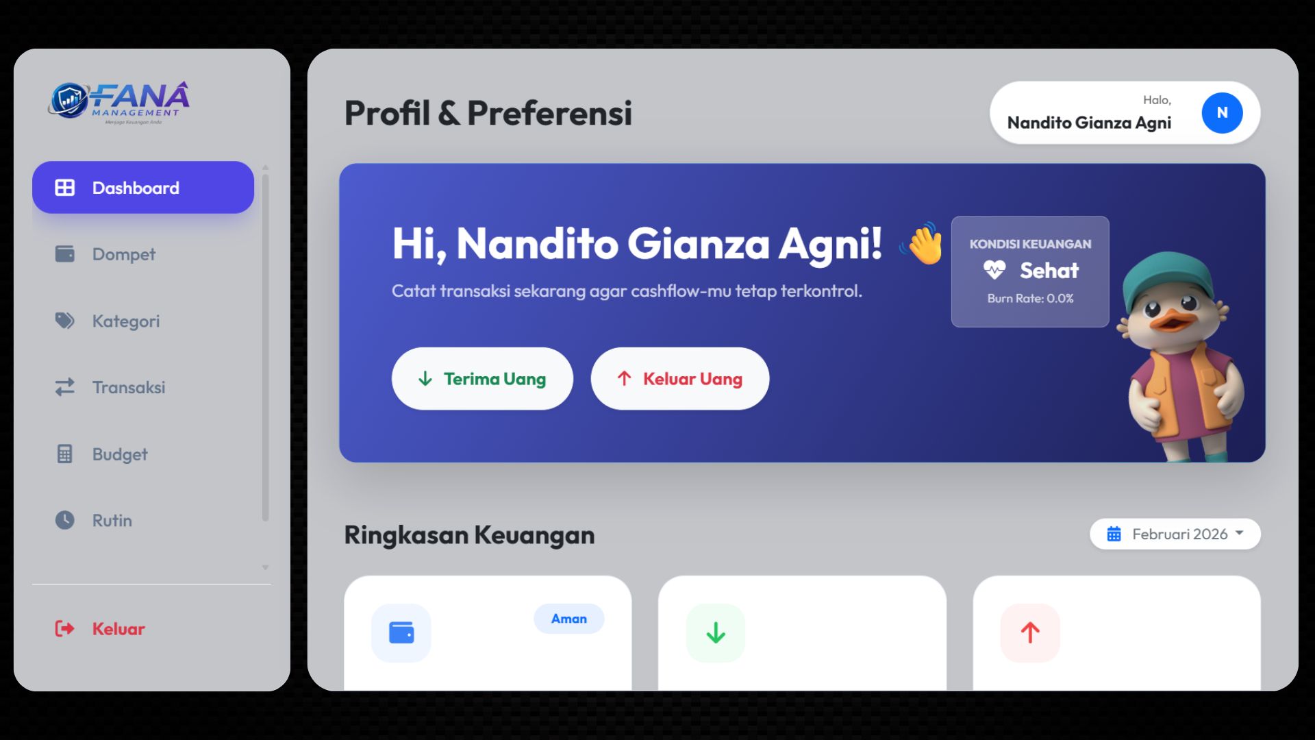Dashboard Keuangan